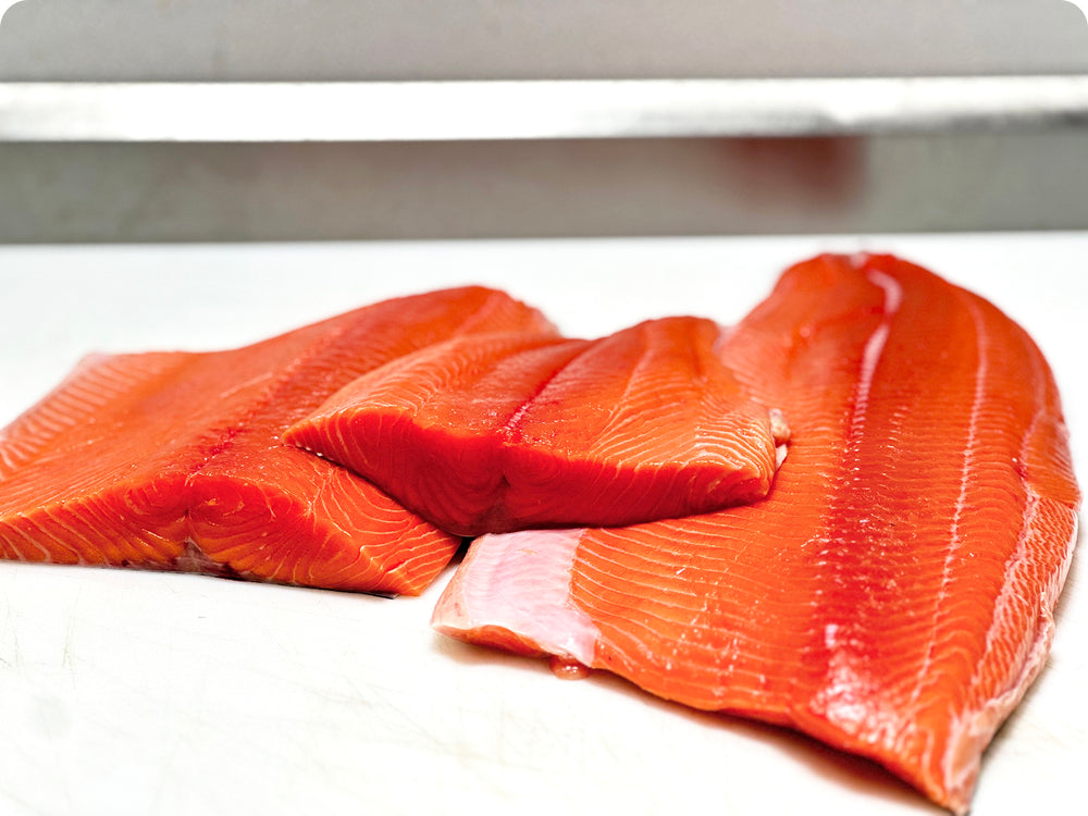 Wild King Salmon Fillet (Fresh) by the pound